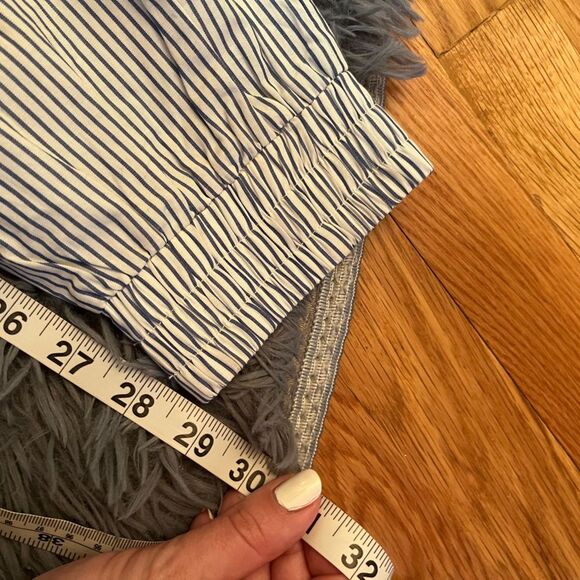 Anthropologie Hemant & Nandita Embroidered Striped Pants Red Tassels Size L - Picture 4 of 6